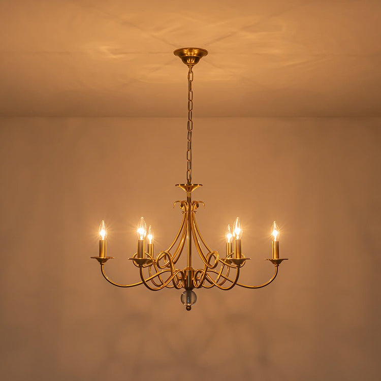 Lustre Salle à Manger en Laiton