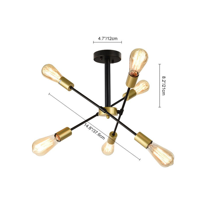 Lustre Salon Spoutnik en Métal