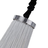Lustre Salon Pompon 6 Lumières en Chrome