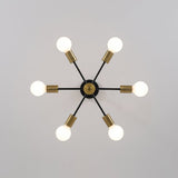 Lustre Salon Spoutnik 6 Lumières en Verre