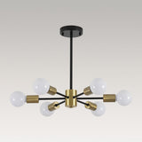 Lustre Salon Spoutnik 6 Lumières en Verre
