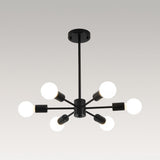 Lustre Salon Spoutnik 6 Lumières en Verre