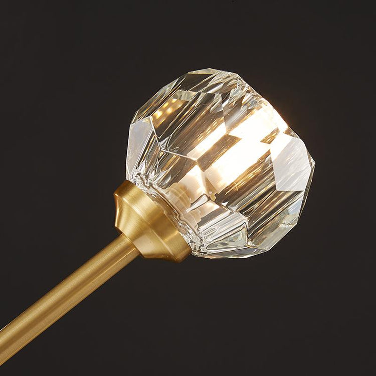 Lustre Salon Spoutnik 6 Lumières en Cristal