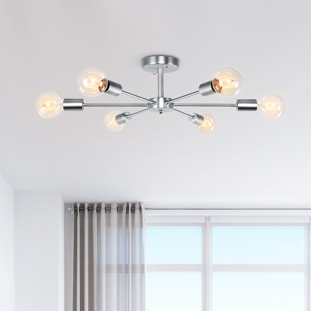 Plafonnier 6 Lumières Sputnik Semi-Encastré pour Cuisine