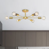 Plafonnier 6 Lumières Sputnik Semi-Encastré pour Cuisine