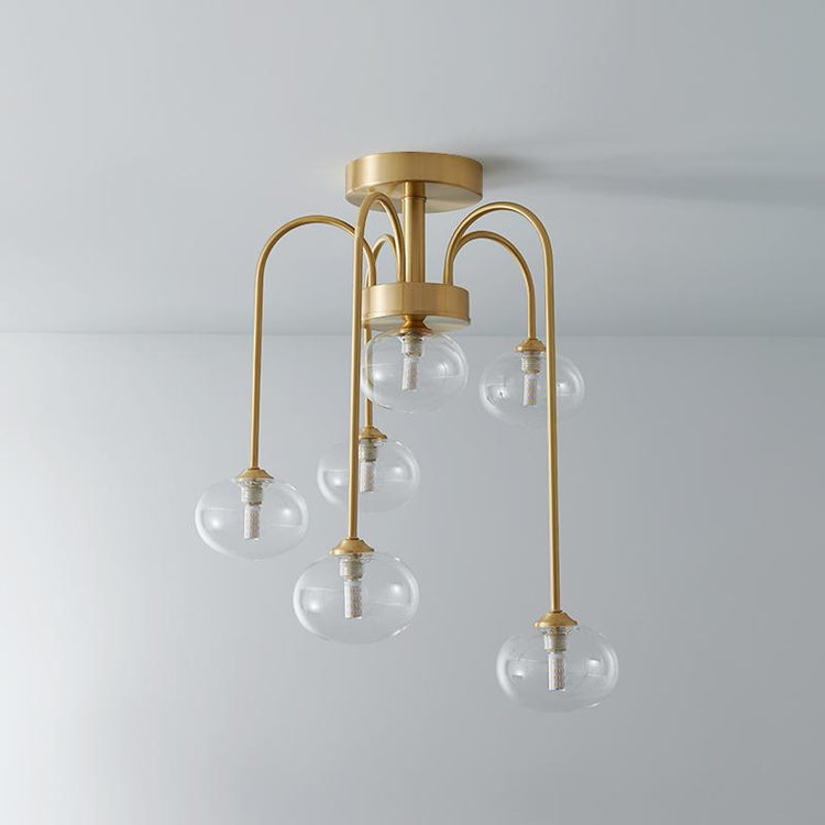 Plafonnier Salon Spirale en Verre