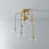 Plafonnier Salon Spirale en Verre