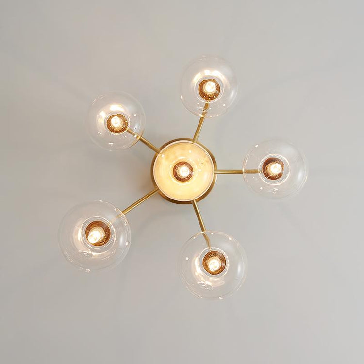 Plafonnier Salon Spirale en Verre