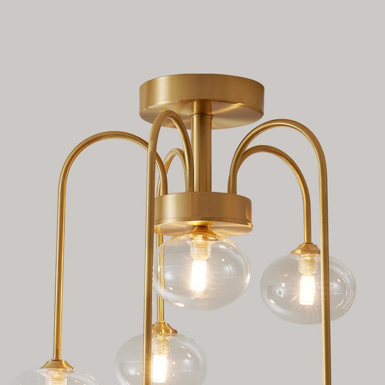 Plafonnier Salon Spirale en Verre