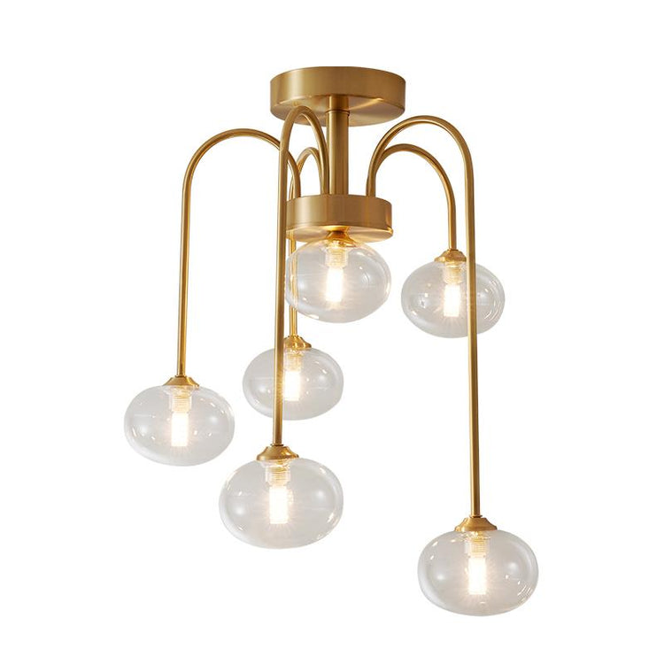 Plafonnier Salon Spirale en Verre