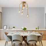 Plafonnier Salon Spirale en Verre