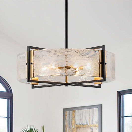 Lustre Salon Nuage en Verre Blanc