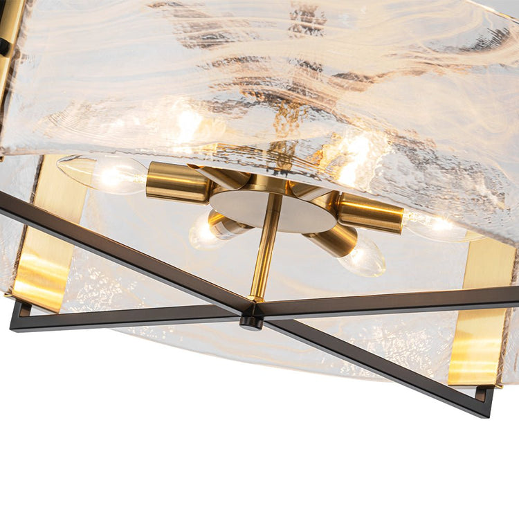 Lustre Salon Nuage en Verre Blanc