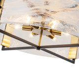 Lustre Salon Nuage en Verre Blanc