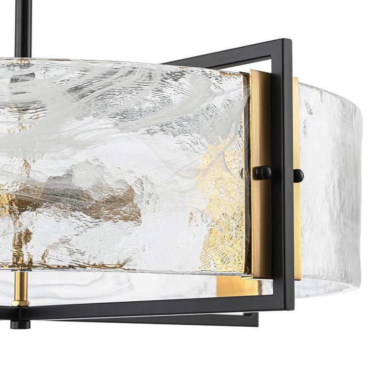 Lustre Salon Nuage en Verre Blanc