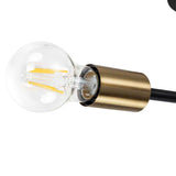 Plafonnier 6/8 Lumières Noir Sputnik Semi-Encastré