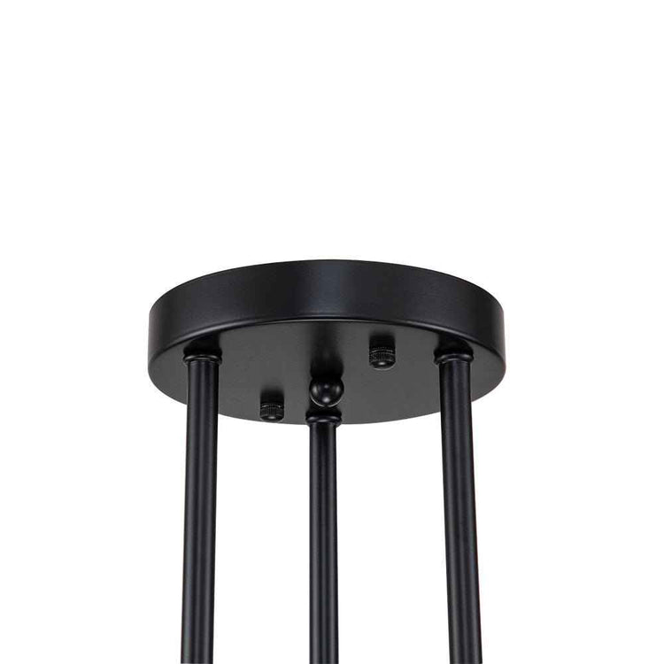 Plafonnier 6/8 Lumières Noir Sputnik Semi-Encastré