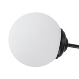 Lustre Verre Moderne 6/8/12 Lumières Opale Blanc Globe pour Salon