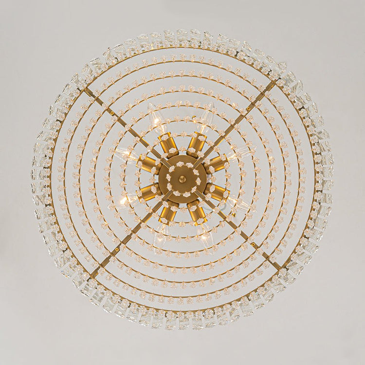 Lustre Cristal Verre 8/12 Lumières Suspension Cuisine pour Cuisine