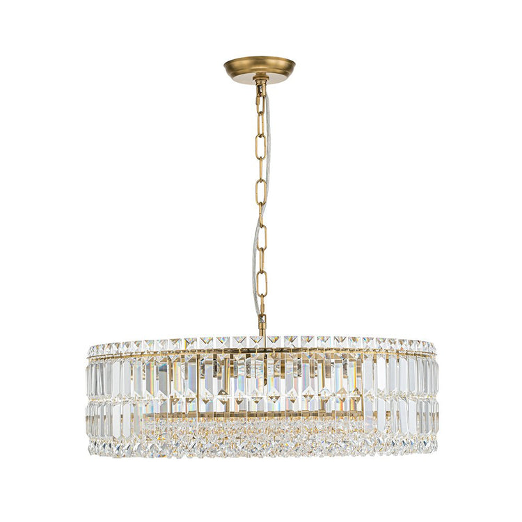 Lustre Cristal Verre 8/12 Lumières Suspension Cuisine pour Cuisine