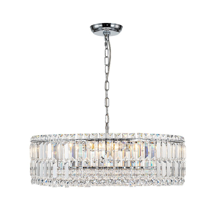 Lustre Cristal Verre 8/12 Lumières Suspension Cuisine pour Cuisine