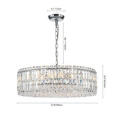 Lustre Cristal Verre 8/12 Lumières Suspension Cuisine pour Cuisine