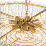 Lustre Cristal Verre 8/12 Lumières Suspension Cuisine pour Cuisine