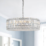 Lustre Cristal Verre 8/12 Lumières Suspension Cuisine pour Cuisine