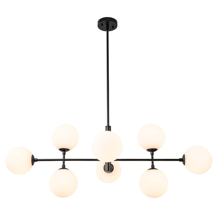 Lustre Salon Linéaire en Verre