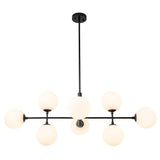Lustre Salon Linéaire en Verre