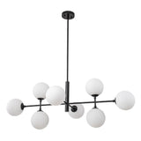 Lustre Salon Linéaire en Verre