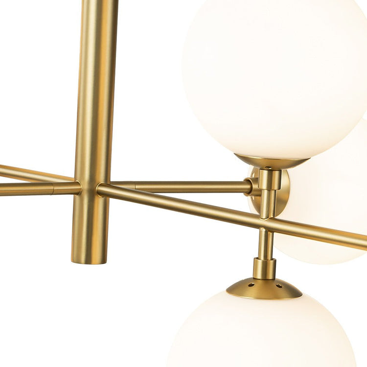 Lustre Salon Linéaire en Verre