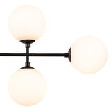 Lustre Salon Linéaire en Verre