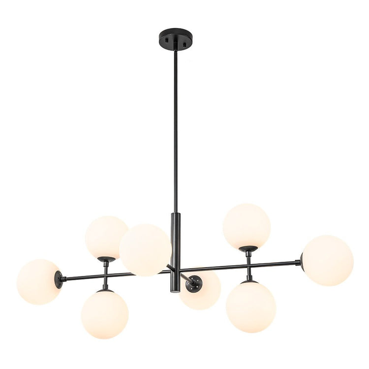 Lustre Salon Linéaire en Verre