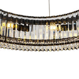 Lustre Cristal Moderne 8 Lumières Rond pour Salon