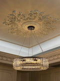 Lustre Cristal Moderne 8 Lumières Rond pour Salon