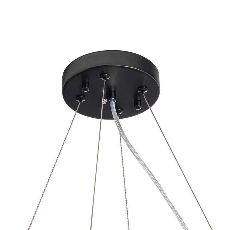 Lustre Cristal Moderne 8 Lumières Rond pour Salon