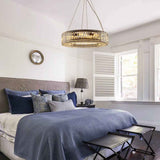 Lustre Cristal Moderne 8 Lumières Rond pour Salon