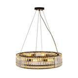 Lustre Cristal Moderne 8 Lumières Rond pour Salon