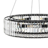 Lustre Cristal Moderne 8 Lumières Rond pour Salon