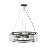 Lustre Cristal Moderne 8 Lumières Rond pour Salon