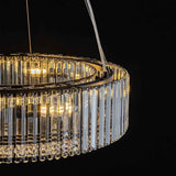 Lustre Cristal Moderne 8 Lumières Rond pour Salon