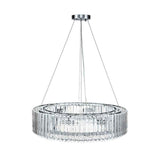Lustre Cristal Moderne 8 Lumières Rond pour Salon