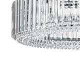 Lustre Cristal Moderne 8 Lumières Rond pour Salon