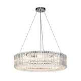 Lustre Cristal Moderne 8 Lumières Rond pour Salon