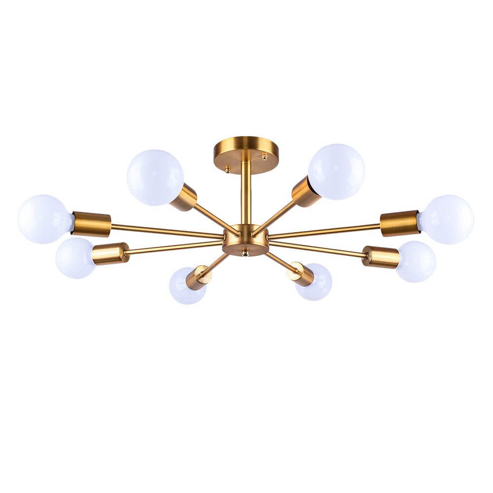 Plafonnier 8 Lumières Sputnik Semi-Encastré pour Cuisine