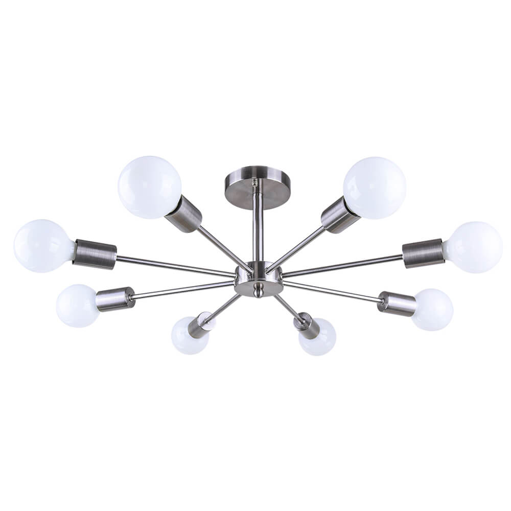 Plafonnier 8 Lumières Sputnik Semi-Encastré pour Cuisine