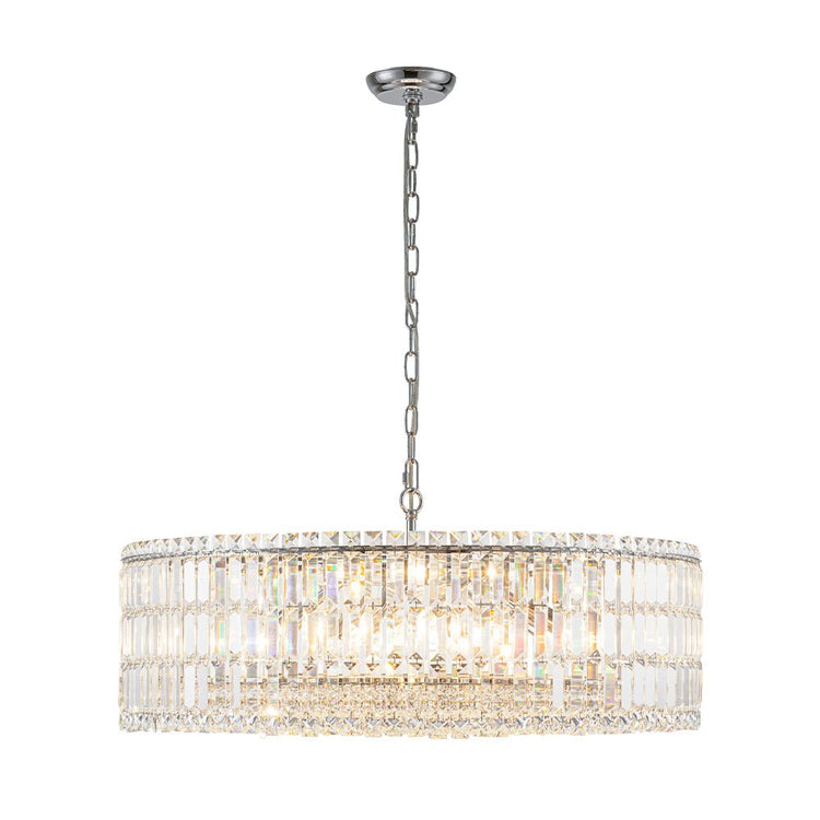 Lustre Cristal Verre 8/12 Lumières Suspension Cuisine pour Cuisine
