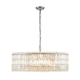 Lustre Cristal Verre 8/12 Lumières Suspension Cuisine pour Cuisine