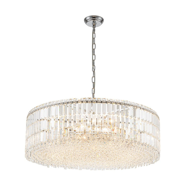 Lustre Cristal Verre 8/12 Lumières Suspension Cuisine pour Cuisine